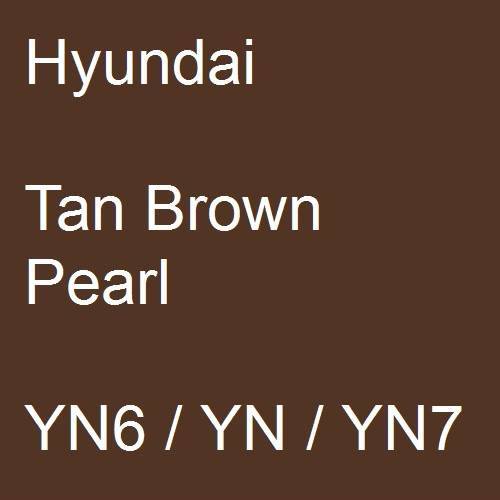 Hyundai, Tan Brown Pearl, YN6 / YN / YN7.